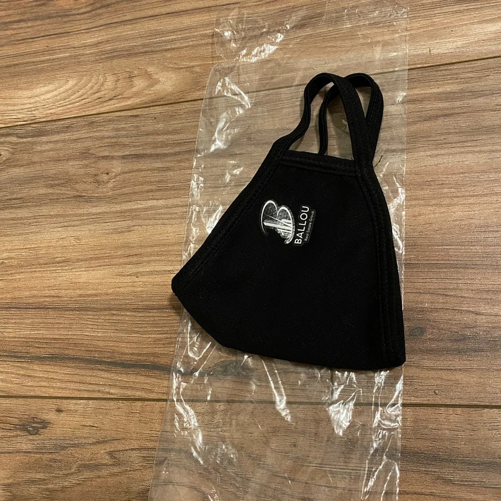 Balmain Black Designer Face Mask